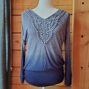 Knox Rose Open Shoulder Bohemian Shirt‎ Size Small